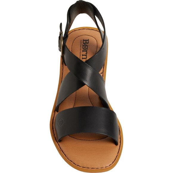 NEW Born Neil Gladiator Open-Toe Sandals - Leather For Women in black 7252s7 - Picture 1 of 5